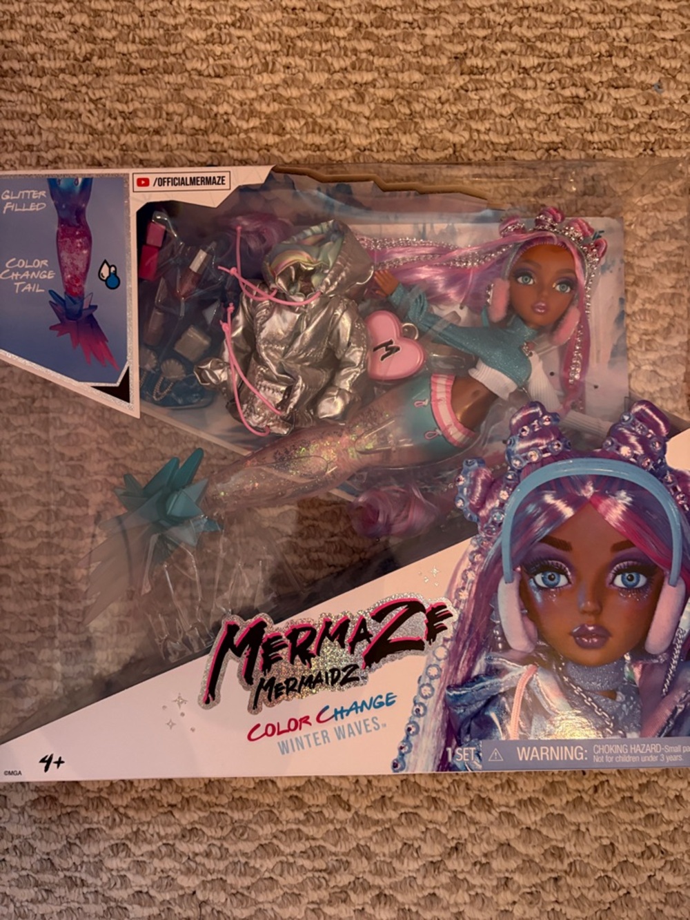Color Change Winter Waves Doll - Pink & Teal
